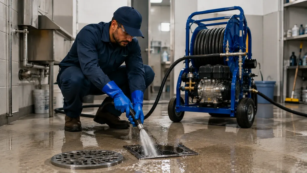 Floor Drain Hydro Jet Cleaning in San Lorenzo