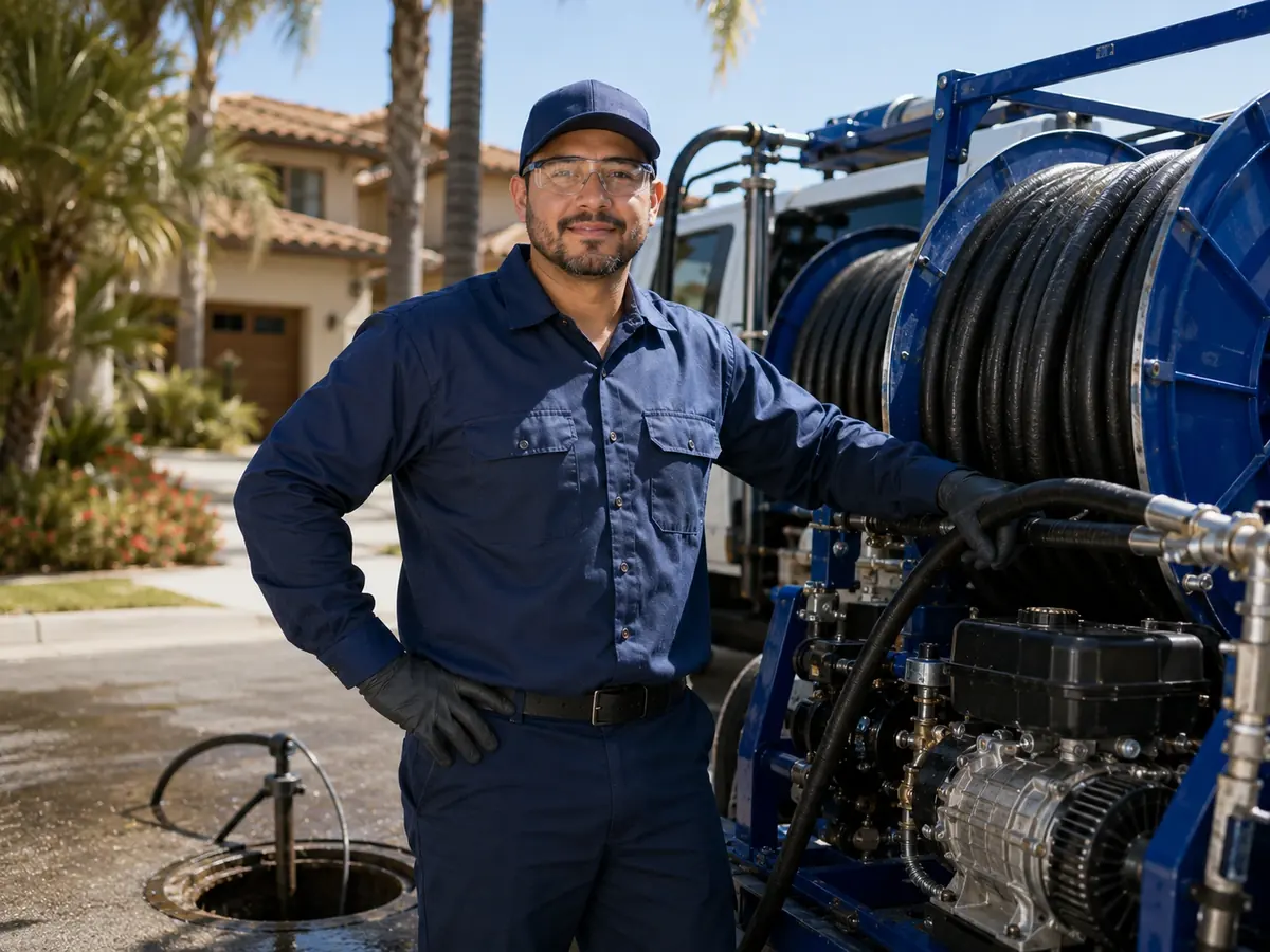 Hydro jet sewer cleaning in San Lorenzo