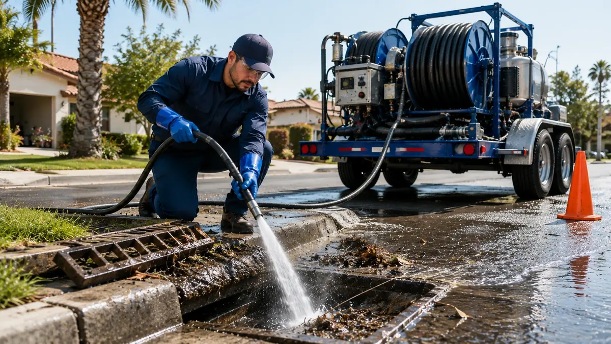 Storm Drain Hydro Jet Cleaning in San Lorenzo